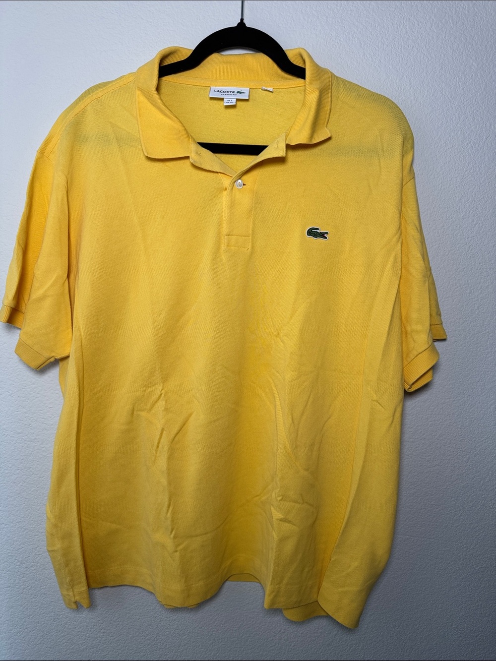 Lacoste Men's Bright Yellow Crocodile Polo